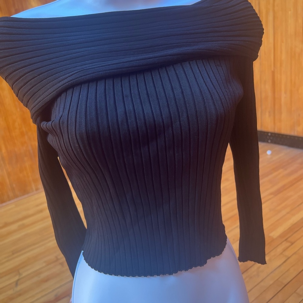 Zara Black Cowl Neck Sweater